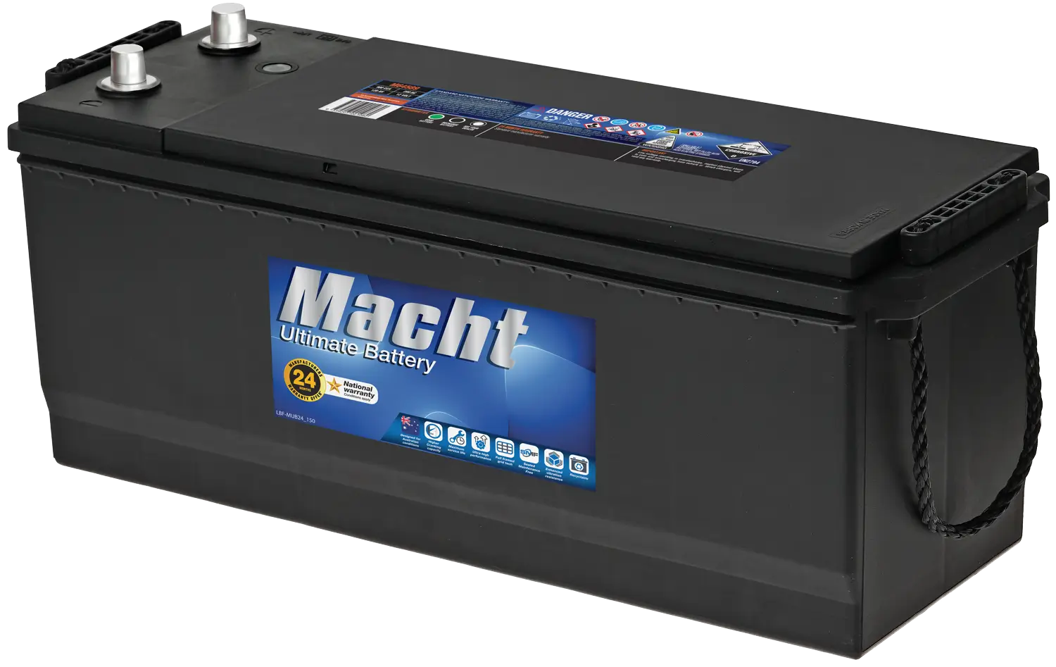 M64589 advanced calcium battery with high cranking power, vibration resistance, and durable design for commercial use