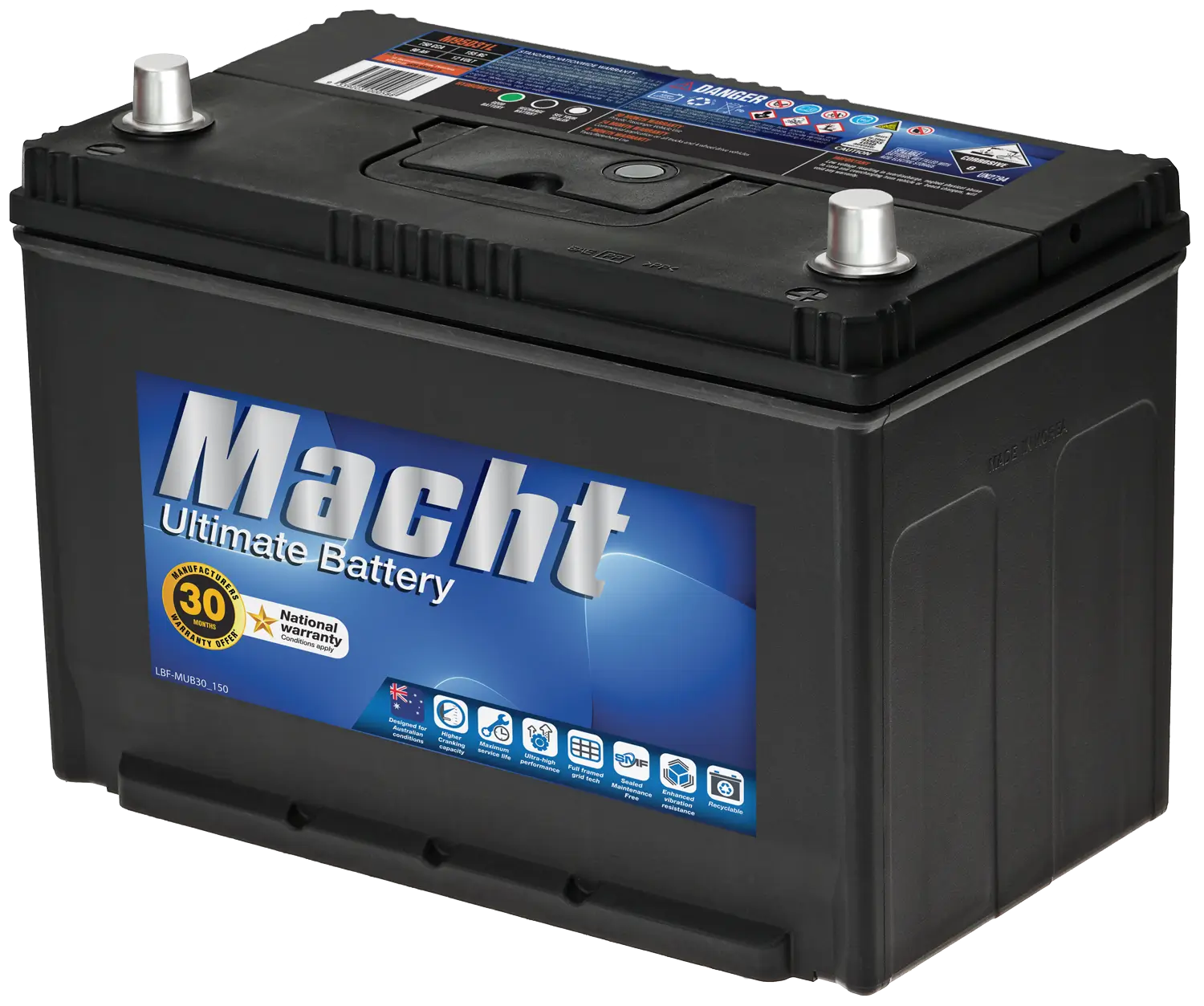 M95D31L advanced calcium battery with high cranking power, Carbon Plus Technology, and durable design for 4x4 and light commercial use