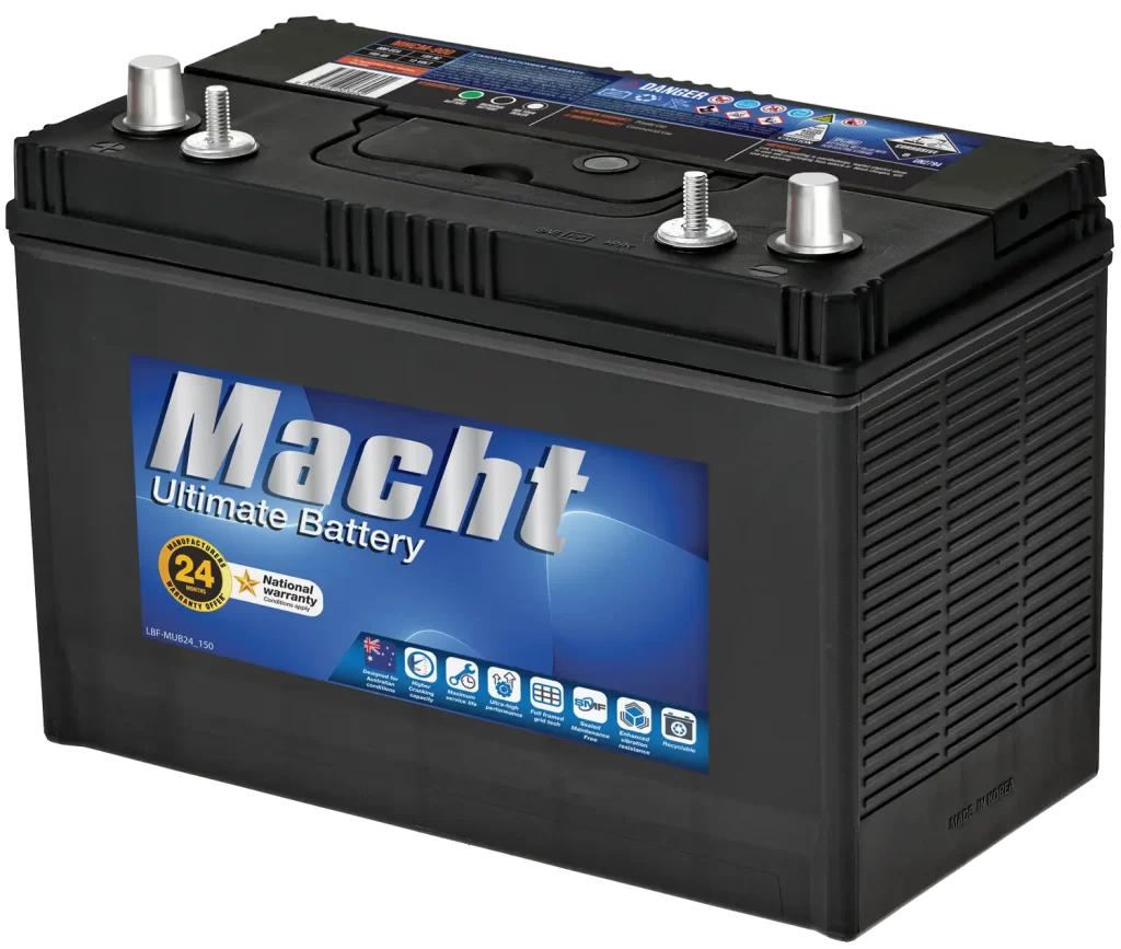 MHCM-900 battery with advanced calcium technology, high cranking power, and dual terminal design.